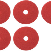 Americo - 21" Red Buffing Floor Pads, Pack of 5 - 404421