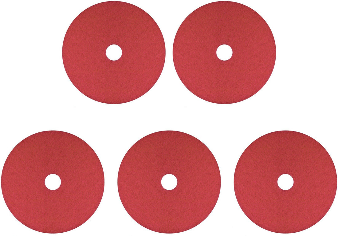 Americo - 24" Red Buffing Floor Pads, 5/Cs - 404424