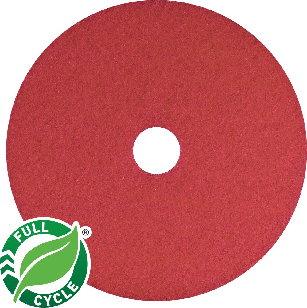 Americo - 24" Red Buffing Floor Pads, 5/Cs - 404424