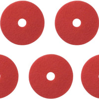 Americo Manufacturing - 11" Red Buffing Floor Pads, 5/Cs - 404411