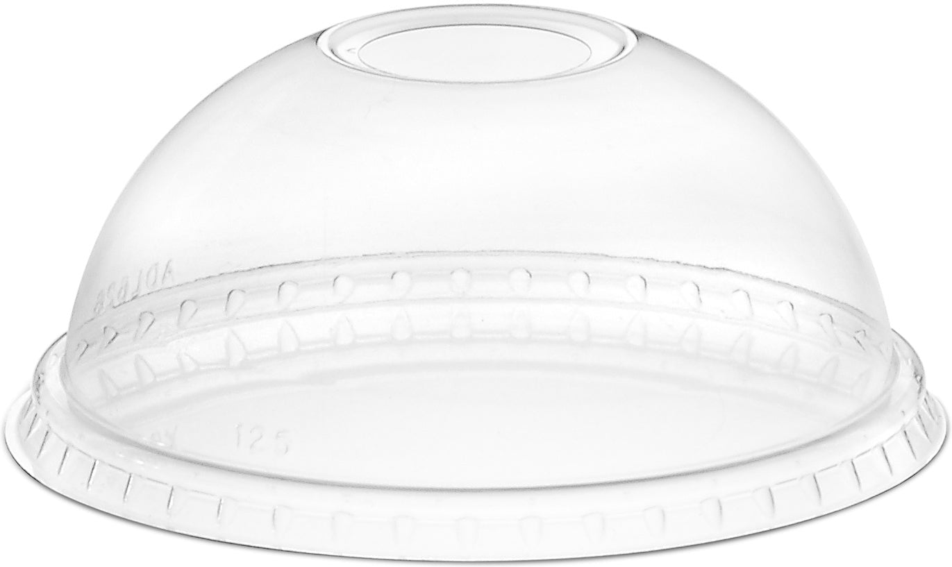 Amhil - Clear Dome Lid Fits with 9/12/20 Oz PET Cups, 1000/Cs - ADL662