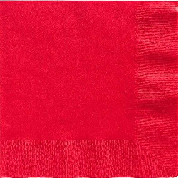 Amscan - 2 Ply Red Dinner Napkins, 600/Cs - 62215.40