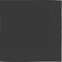 Amscan - 2ply Black Luncheon Napkins, 600/Cs - 61215.10