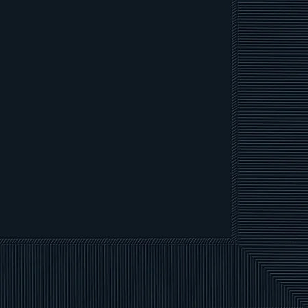 Amscan - 5" x 5" 2ply Black Beverage Napkins, 600/Cs - 600011.10