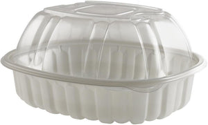 Anchor Packaging - Natural Base Large Clear Lid Chicken Roaster Combo Container, 170/Cs - 4110800