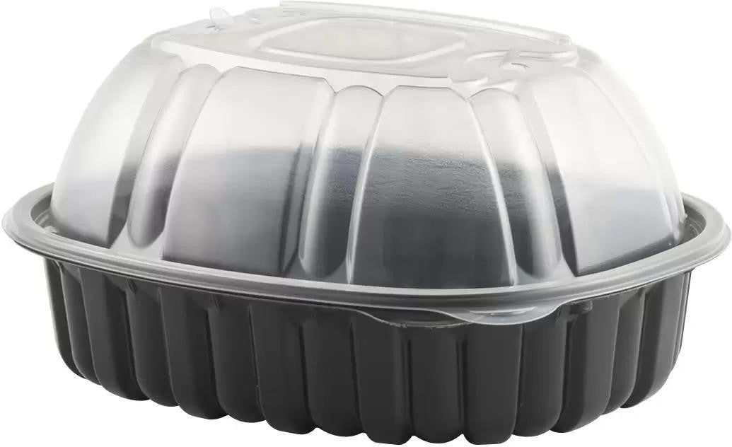 Anchor Packaging - Nature's Best Black Base And Clear Lid Large Chicken Roaster Combo, 170/Cs - 4110600