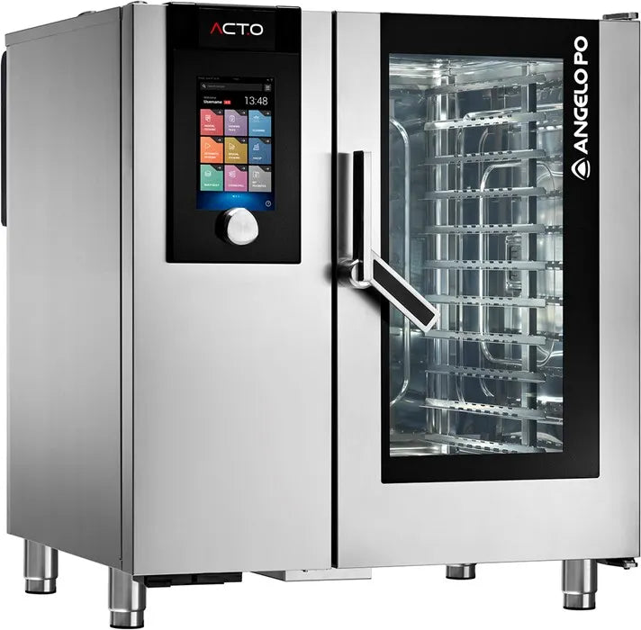 Angelo PO - ACT.O Electric Combi Oven 10 x GN 1/1 Pans Capacity with Equipment Stand - AT101E