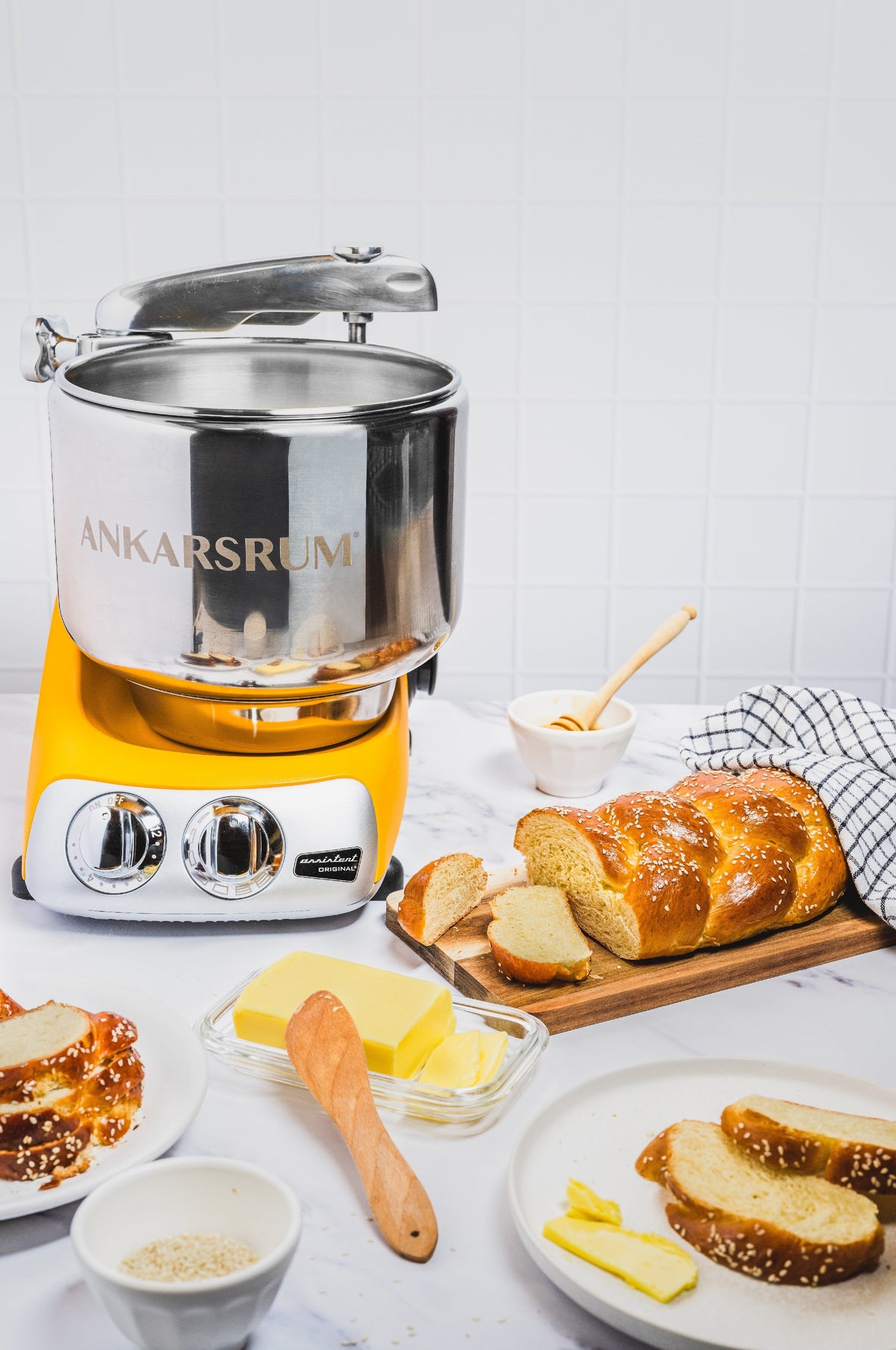 Ankarsrum - 7 L Assistent Original Mixer Sunbeam Yellow - 6230SB