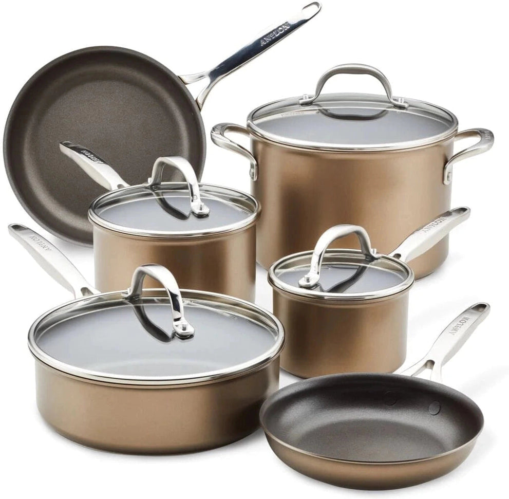 Anolon - 10 PC Ascend Hard Anodized Nonstick Cookware Set - 85103