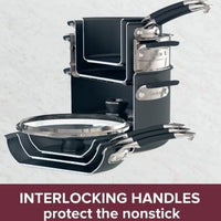 Anolon - 10 PC Smart Stack Hard Anodized Nesting Cookware Set - 87537