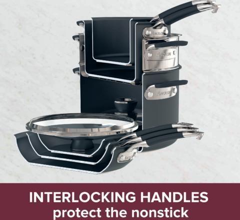 Anolon - 10 PC Smart Stack Hard Anodized Nesting Cookware Set - 87537 - DISCONTINUED