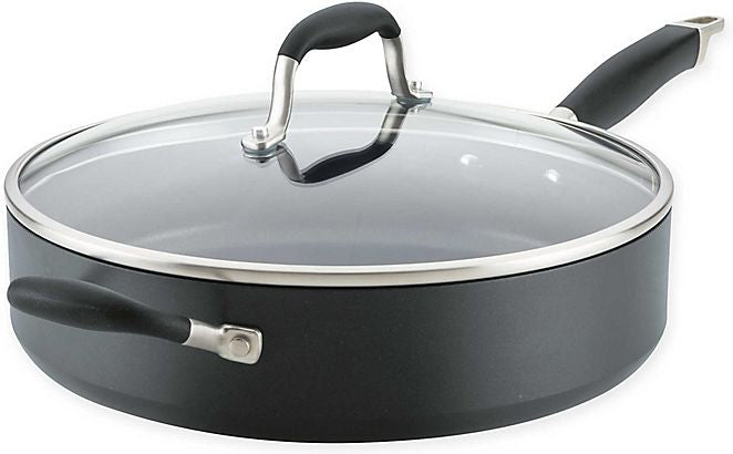 Anolon - 11 PC Advanced Home Hard Anodized Non-Stick Cookware Set Onyx - 84652