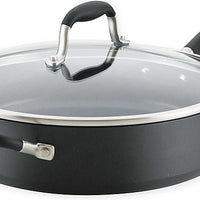 Anolon - 11 PC Advanced Home Hard Anodized Non-Stick Cookware Set Onyx - 84652