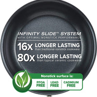 Anolon - 11 PC Advanced Home Hard Anodized Non-Stick Cookware Set Onyx - 84652