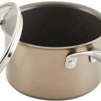 Anolon - 3 QT, 2.8 L Ascend Hard Anodized Nonstick Saucepan with Lid - 85105