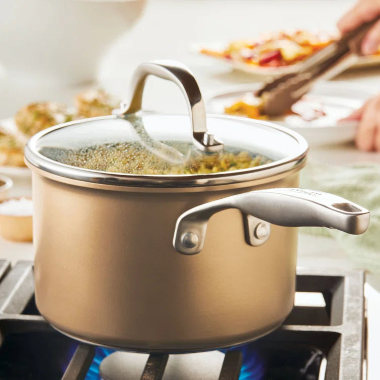 Anolon - 3 QT, 2.8 L Ascend Hard Anodized Nonstick Saucepan with Lid - 85105 - DISCONTINUED