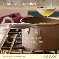 Anolon - 3 QT, 2.8 L Ascend Hard Anodized Nonstick Saucepan with Lid - 85105 - DISCONTINUED