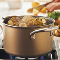 Anolon - 4 QT, 3.8 L Ascend Hard Anodized Nonstick Saucepot with Lid - 85106