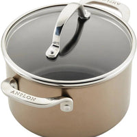Anolon - 4 QT, 3.8 L Ascend Hard Anodized Nonstick Saucepot with Lid - 85106