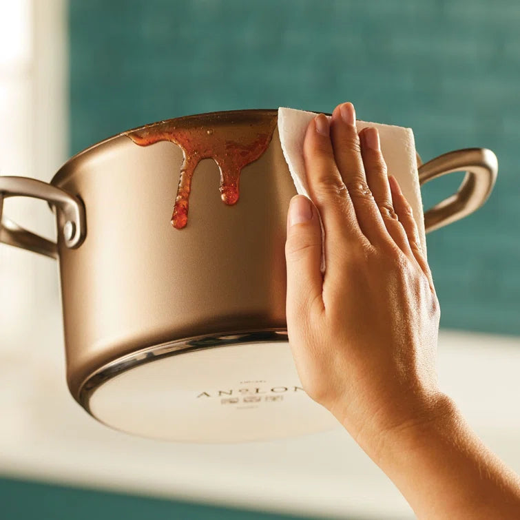 Anolon - 4 QT, 3.8 L Ascend Hard Anodized Nonstick Saucepot with Lid - 85106