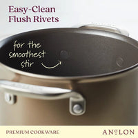 Anolon - 4 QT, 3.8 L Ascend Hard Anodized Nonstick Saucepot with Lid - 85106 - DISCONTINUED