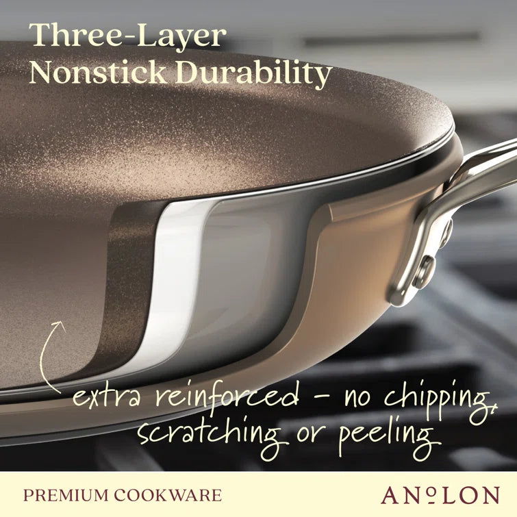 Anolon - 4 QT, 3.8 L Ascend Hard Anodized Nonstick Saucepot with Lid - 85106 - DISCONTINUED