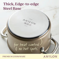 Anolon - 4 QT, 3.8 L Ascend Hard Anodized Nonstick Saucepot with Lid - 85106 - DISCONTINUED