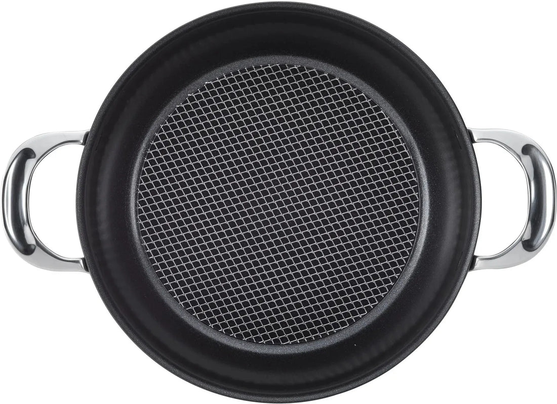 Anolon - 4 Qt Black Hybrid Nonstick Casserole Pan With Lid - 14386