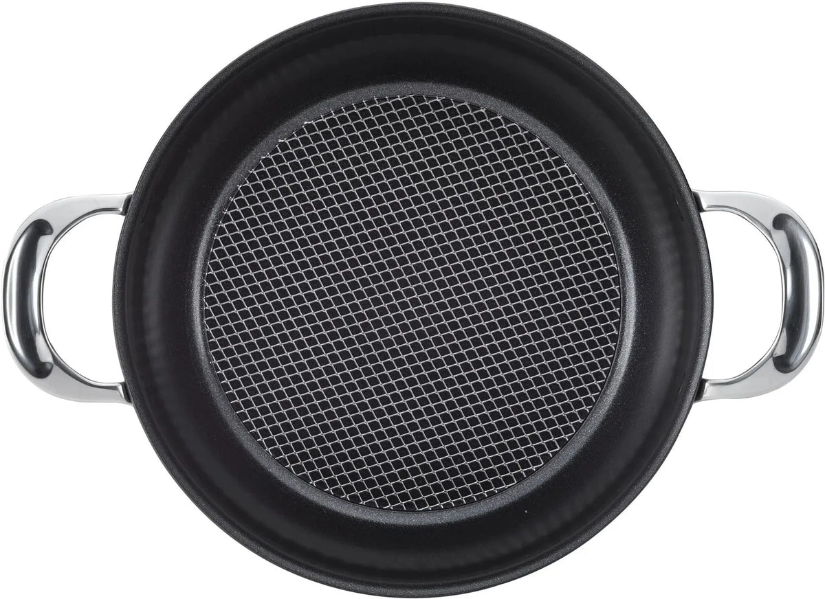 Anolon - 4 Qt Black Hybrid Nonstick Casserole Pan With Lid - 14386