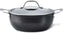Anolon - 4 Qt Black Hybrid Nonstick Casserole Pan With Lid - 14386