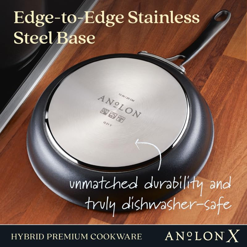 Anolon - 9.4", 24 cm Anolon X - SearTech Nonstick Frying Pan, Induction Cooktop Compatible - 14387