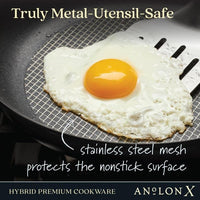 Anolon - 9.4", 24 cm Anolon X - SearTech Nonstick Frying Pan, Induction Cooktop Compatible - 14387