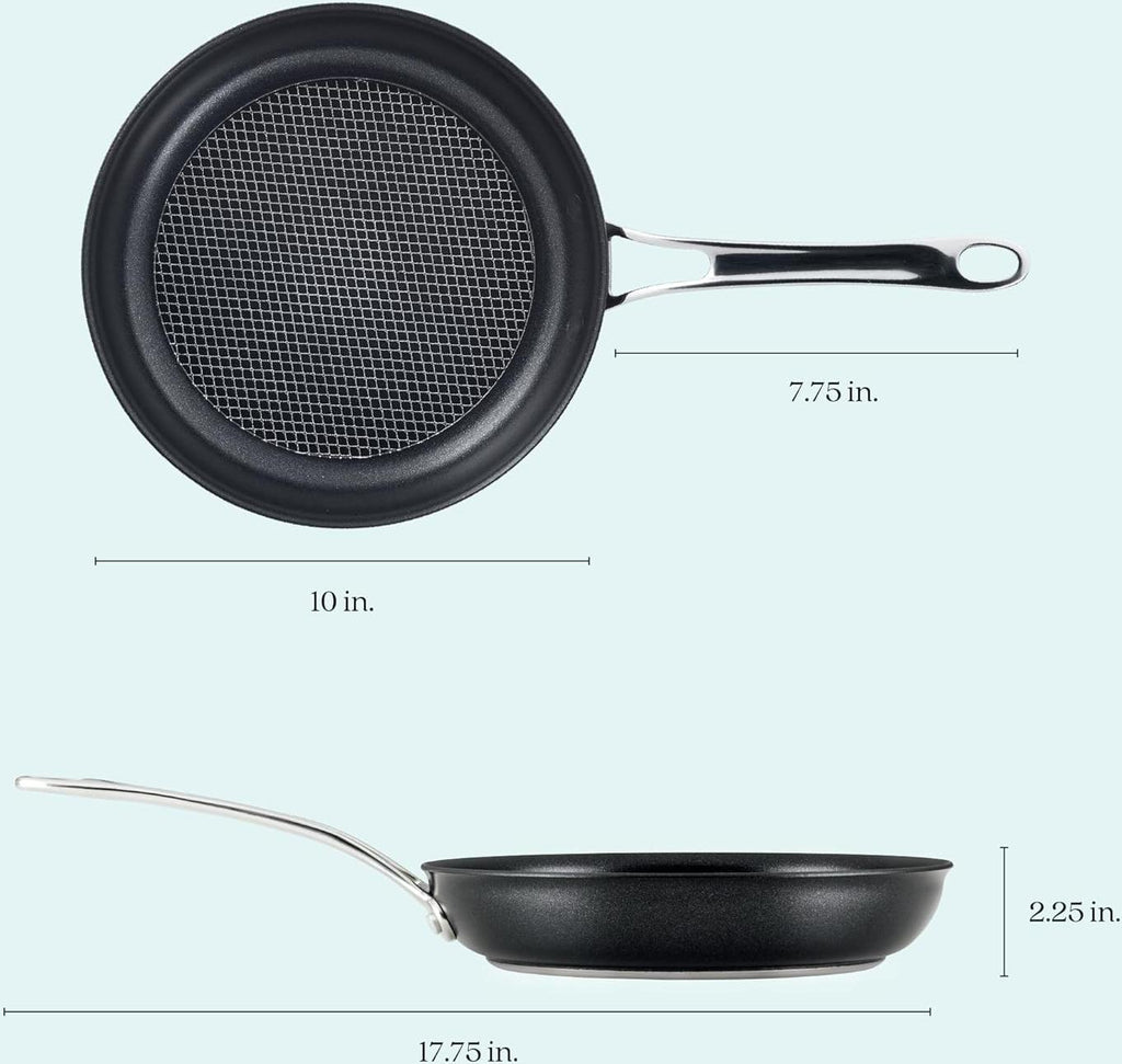 Anolon - 9.4", 24 cm Anolon X - SearTech Nonstick Frying Pan, Induction Cooktop Compatible - 14387