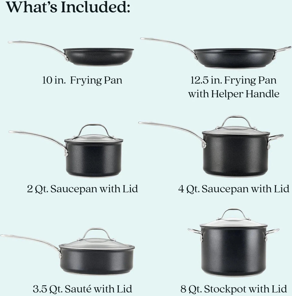 Anolon - AnolonX SearTech Nonstick 10 PC Cookware Set - 14388 - DISCONTINUED