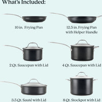 Anolon - AnolonX SearTech Nonstick 10 PC Cookware Set - 14388 - DISCONTINUED