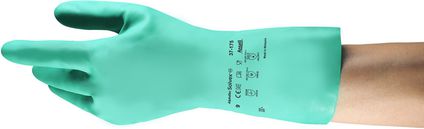 Ansell - Medium Green Solvex Nitrile Gloves - 012-37-175-08