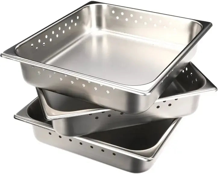 Antunes - 2/3 Size Steam Food Warmer Pan for DFWT-100/DFWT-150/DFWT-200/DFWT-250, Pack of 3 - 7000705 (ETA 4-6 Weeks)