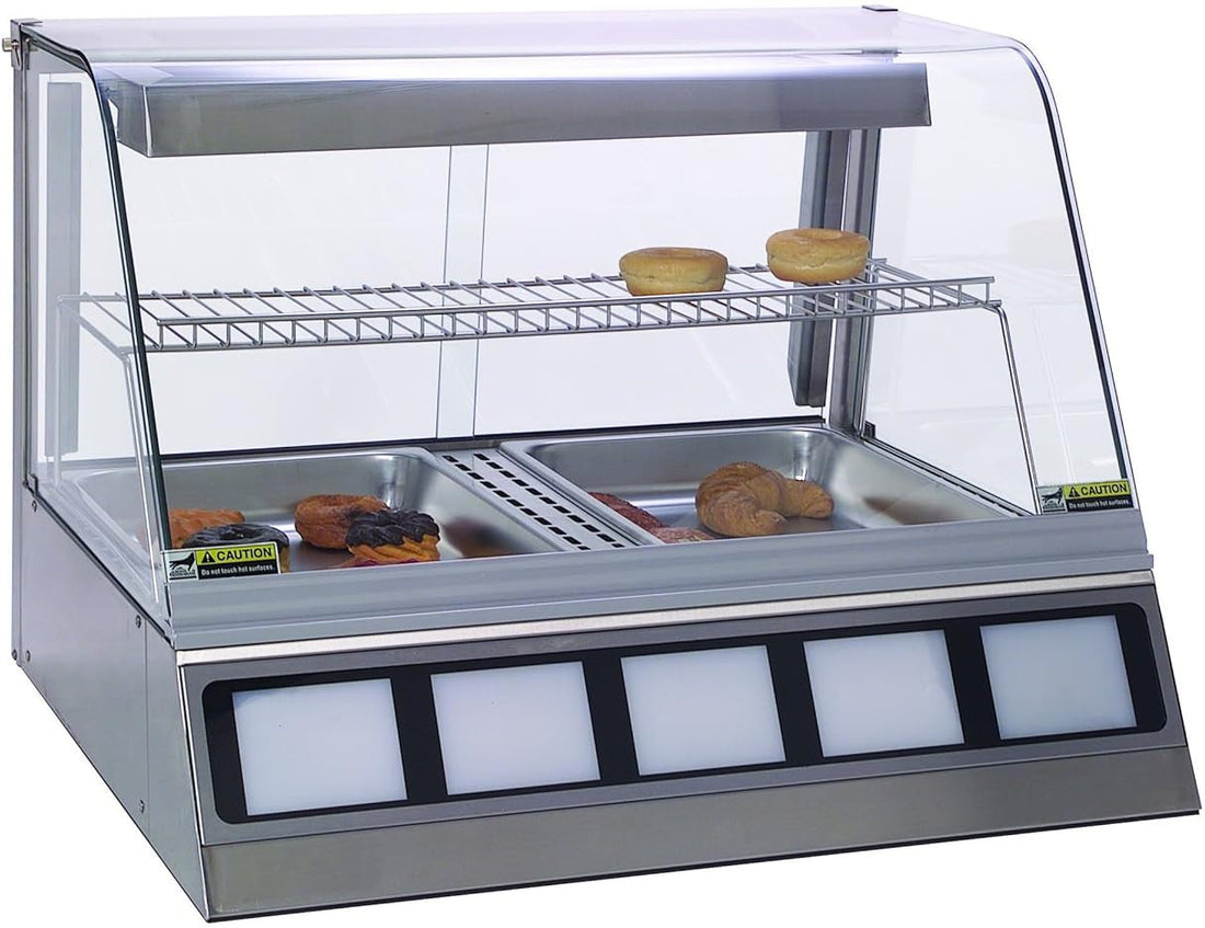 Antunes - DCH-200 120V, 30.25" Full Service Countertop Heated Display Case with 2 Shelves - 9500520 (ETA 4-6 Weeks)