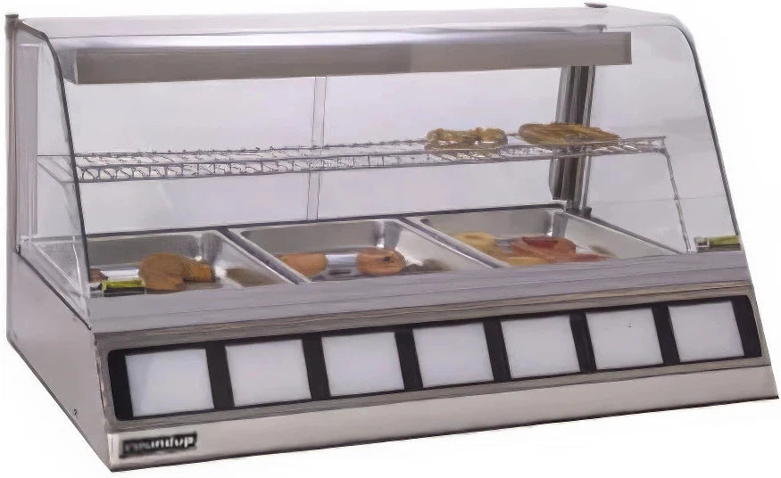 Antunes - DCH-320 120V, 42.5" Full Service Countertop Heated Display Case with 2 Shelves - 9500550 (ETA 4-6 Weeks)