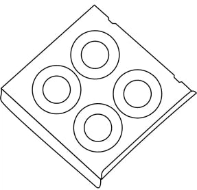 Antunes - Dim-Sum Lid Kit With 4 Steam Openings for DFWF Food Warmer - 70022131 (ETA 4-6 Weeks)