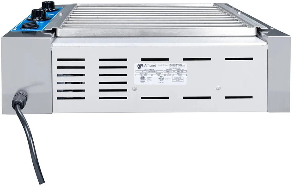 Antunes - HDC-30A 120V 30 Hot Dog Roller Grill With Slanted Top - 9300330 (ETA 4-6 Weeks)