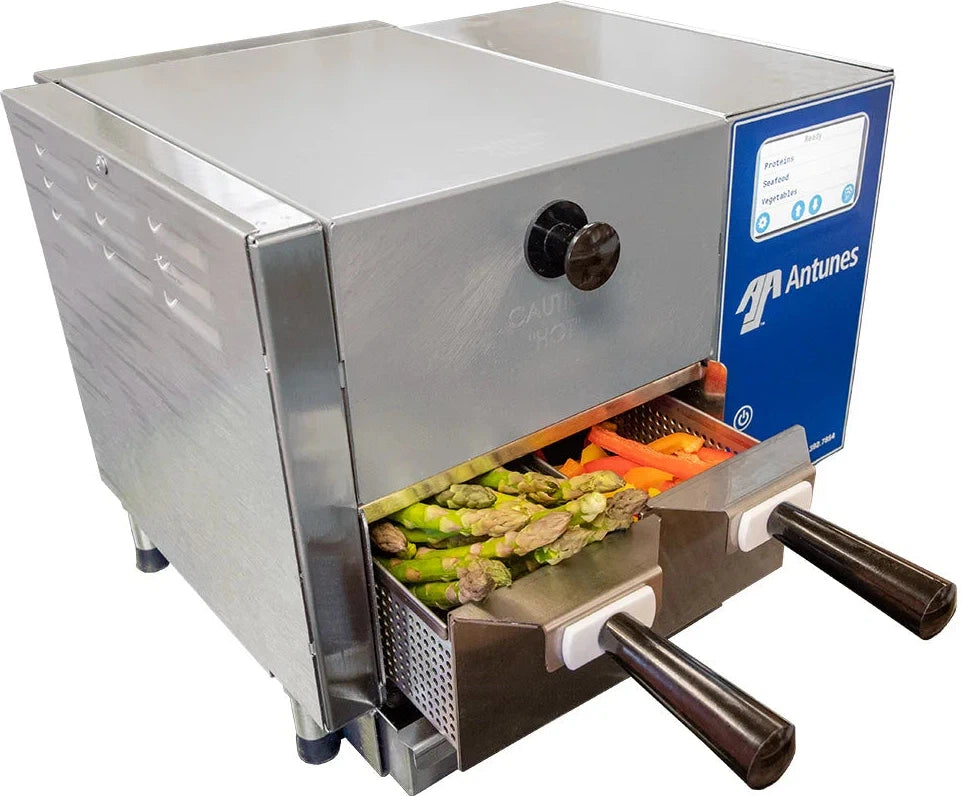 Antunes - RS-1000 208V 1 Pan Countertop Programmable Portion Steamer - 9100650 (ETA 4-6 Weeks)