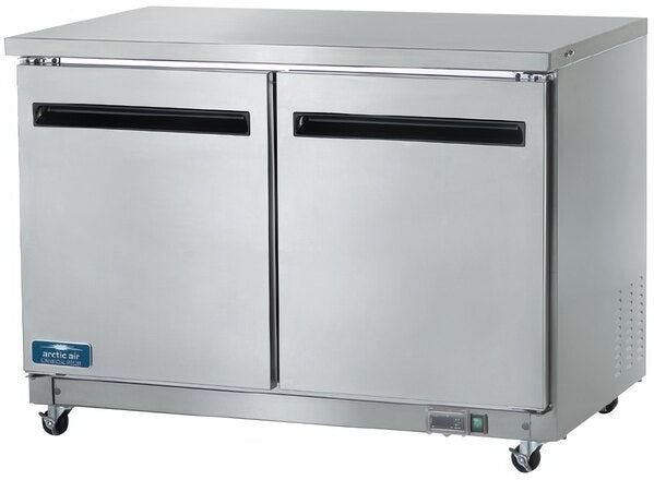 Arctic Air - 12 cu. ft. 48" Two Door Undercounter Freezer - AUC48F