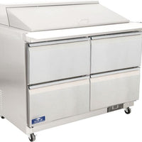 Arctic Air - 48" Four Drawers Mega Top Refrigerated Sandwich Prep Table - AMT(D)48R