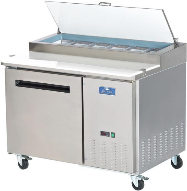 Arctic Air - 48" One Door Pizza Prep Refrigerator Table - APP48R