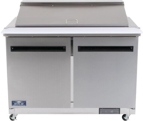 Arctic Air - 48" Two Door Mega Top Refrigerated Sandwich Prep Table - AMT48R