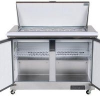Arctic Air - 48" Two Door Mega Top Refrigerated Sandwich Prep Table - AMT48R