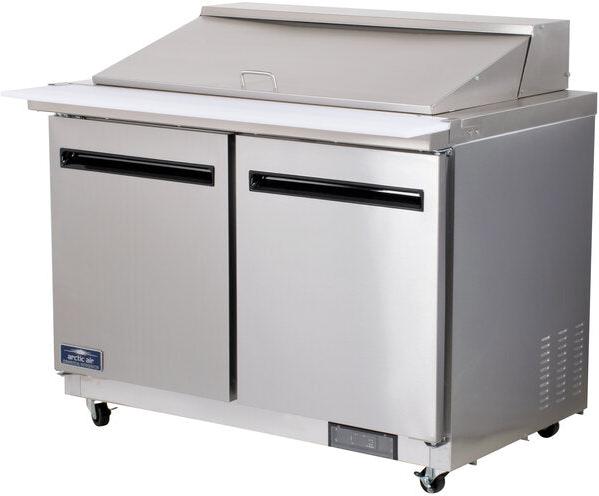 Arctic Air - 48" Two Door Mega Top Refrigerated Sandwich Prep Table - AMT48R
