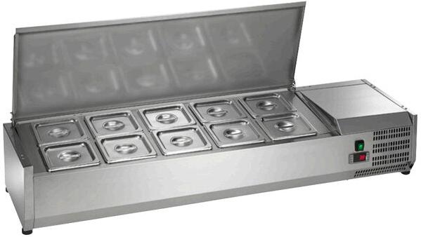 Arctic Air - 55" Refrigerated Countertop Condiment Prep Station - ACP55