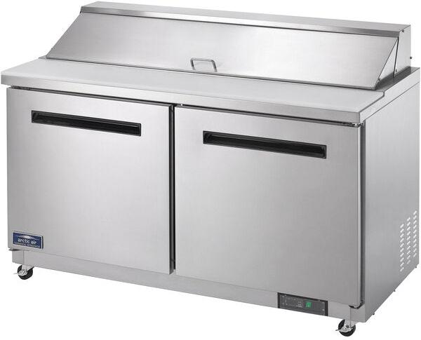 Arctic Air - 60" Two Door Mega Top Refrigerated Sandwich Prep Table - AMT60R